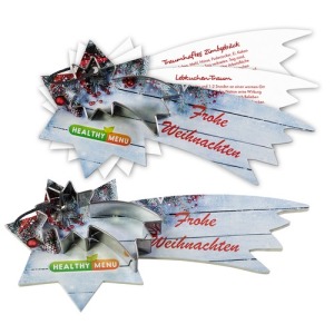 Christmas recipe book, Shooting star, with Shooting star cake tin