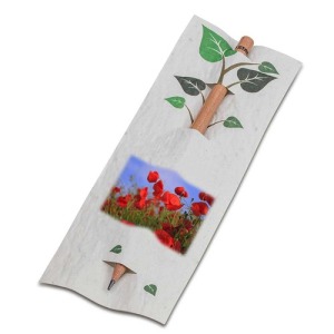 Pencil in seed paper card - Poppy 4/4-c