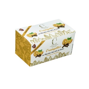 Ballotin of dark chocolate orangettes 200g