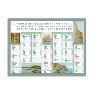 Calendrier bancaire thématique voyage en Europe