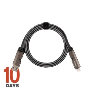 4 in 1 universal cable, RPET, 60W