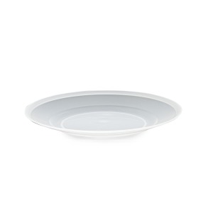 Reusable translucent dinner plate in PP polypropylene