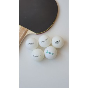 Printed ping-pong ball