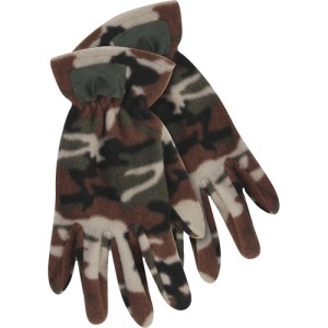 POLAR FIBER CAMOUFLAGE GLOVES 220 gr/m² (2.5 oz/m²)