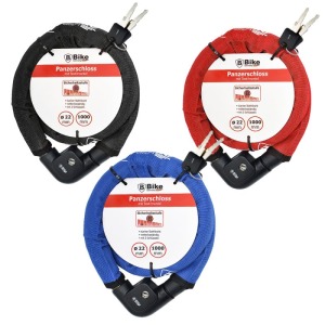 Antivol de vélo blindé 22 x 1000 mm - assortiment