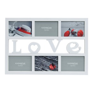 L'amour cadre photo pour 6 photos de plastique