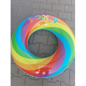 Bouée gonflable 90cm rainbow