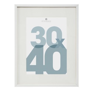cadre photo bl manu 30x40 dis, blanc