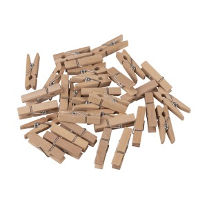 Bois pince à linge , naturel, 32 pièces