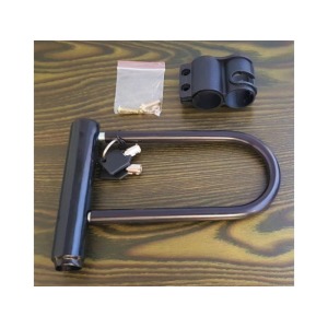 Antivol de vélo en U avec support de cadre 14x20cm