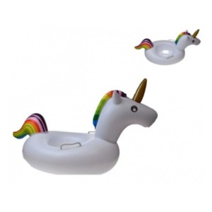 Bouée gonflable licorne, environ 70cm, avec poignées
