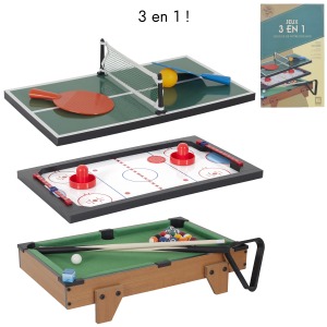 table de jeu 3en1