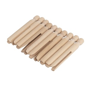 Tête ronde pince à linge, FSC 100%, naturel, 10 pi