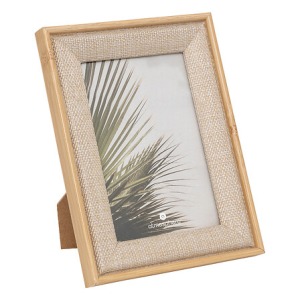 cadre photo tissu zera 10x15, beige lin