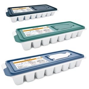 Bac à glaçons avec couvercle e et aide au versement