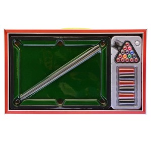 Table de billard 46,5 x 28 cm, coffret Ts0310, 1 p