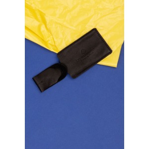 Etiquette bagage en cuir