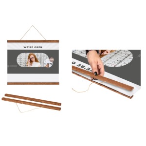 30cm 'Madera' Suspension Rail for Posters