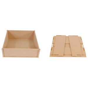 Wooden storage box