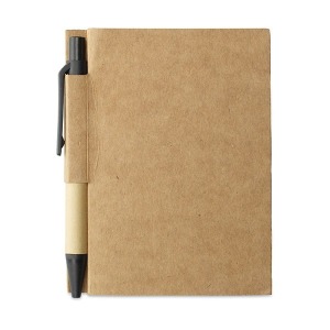 Notepad with recycled mini pen Cartopad