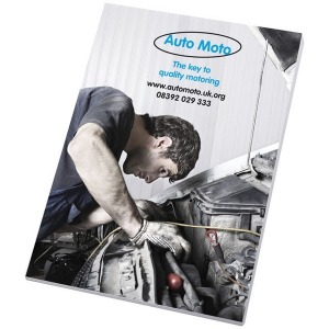 Desk-Mate® A4 notepad with cover