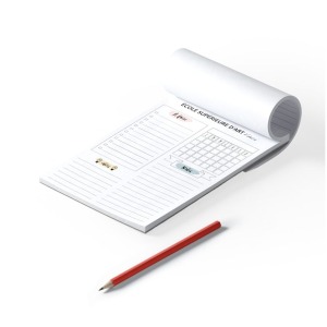 Glued paper notepad 140 x 205 mm
