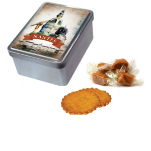 Sucrette cake with salted butter caramels or large shortbread