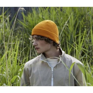 Organic cotton honeycomb hat - ORGANIC COTTON WAFFLE BEANIE