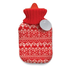 Hot water bottle with Nordic motif