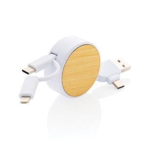 Ontario 6-in-1 retractable cable in RCS recycled plastic