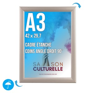 Display frame CLIC-CLAC Wall Frame A.3 (420x297 mm) WATERPROOF