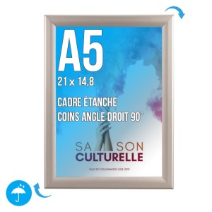 Display frame CLIC-CLAC Wall Frame A.5 (148x210 mm) WATERPROOF