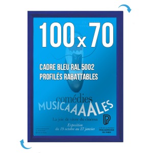 Display frame CLIC-CLAC Wall Frame 100 x 70cm BLUE 5002