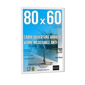 DECO frame 60x80 cm Colour WHITE