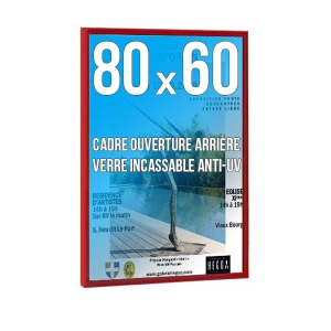 DECO frame 60x80 cm Colour RED