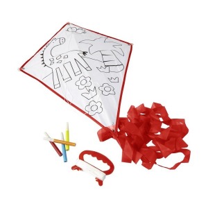 Polyester kite to be coloured in with 4 markers