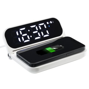 Fast wireless charger with alarm clock