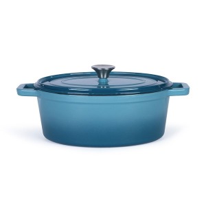 Cast iron oval casserole