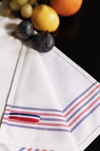5 stripes dish towel guaranteed origin france