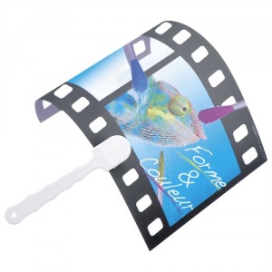 Fan with custom made canvas small size