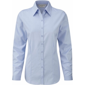 Herringbone - Ladies Long Sleeve Herringbone Shirt Russell Collection