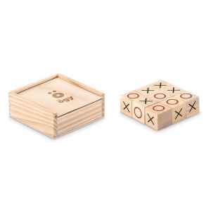 Wooden tic-tac-toe game