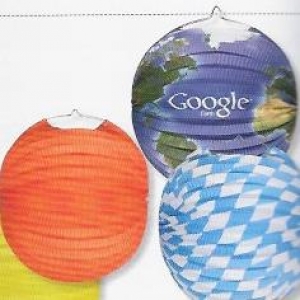 Spherical paper lamp