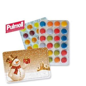 The smallest advent calendar in the world with STANDARD designs and chocolate candies