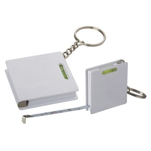 Key ring level tape measure