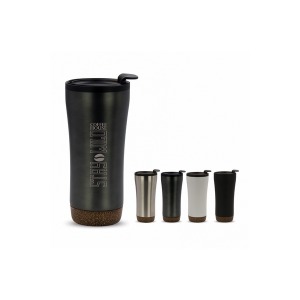 Double wall mug with cork base 480ml