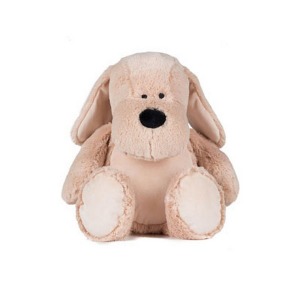 Zipped plush dog