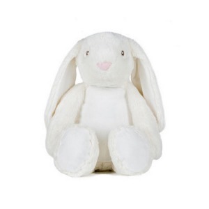 Zipped plush rabbit