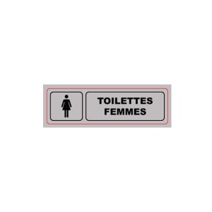 Signa Plexiglas plate 170x50 mm WOMEN'S TOILETS (S.33)
