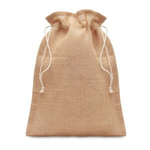 Burlap pocket - medium size